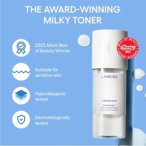 Laneige Cream Skin Cerapeptide Travel Toner & Moisturizer NIB